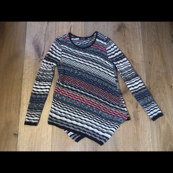 Nick+Zoe Linen blend Missoni style sweater size S - Picture 4 of 6